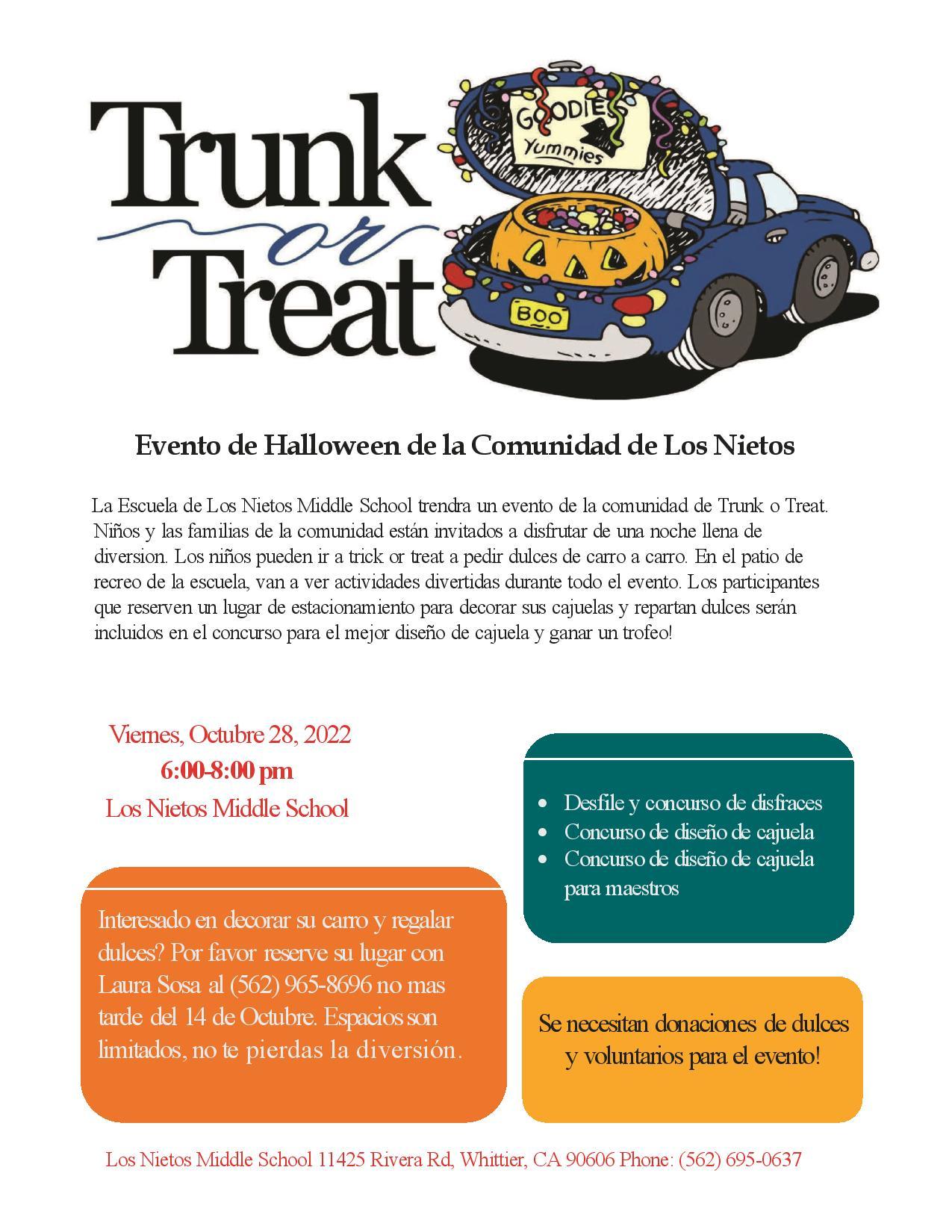 Trunk or Treat flyer Sp
