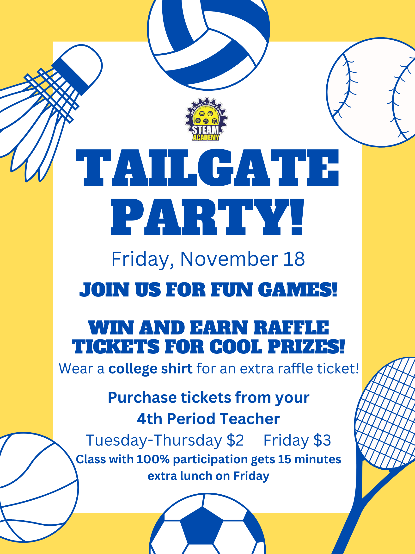 tailgate games flyer